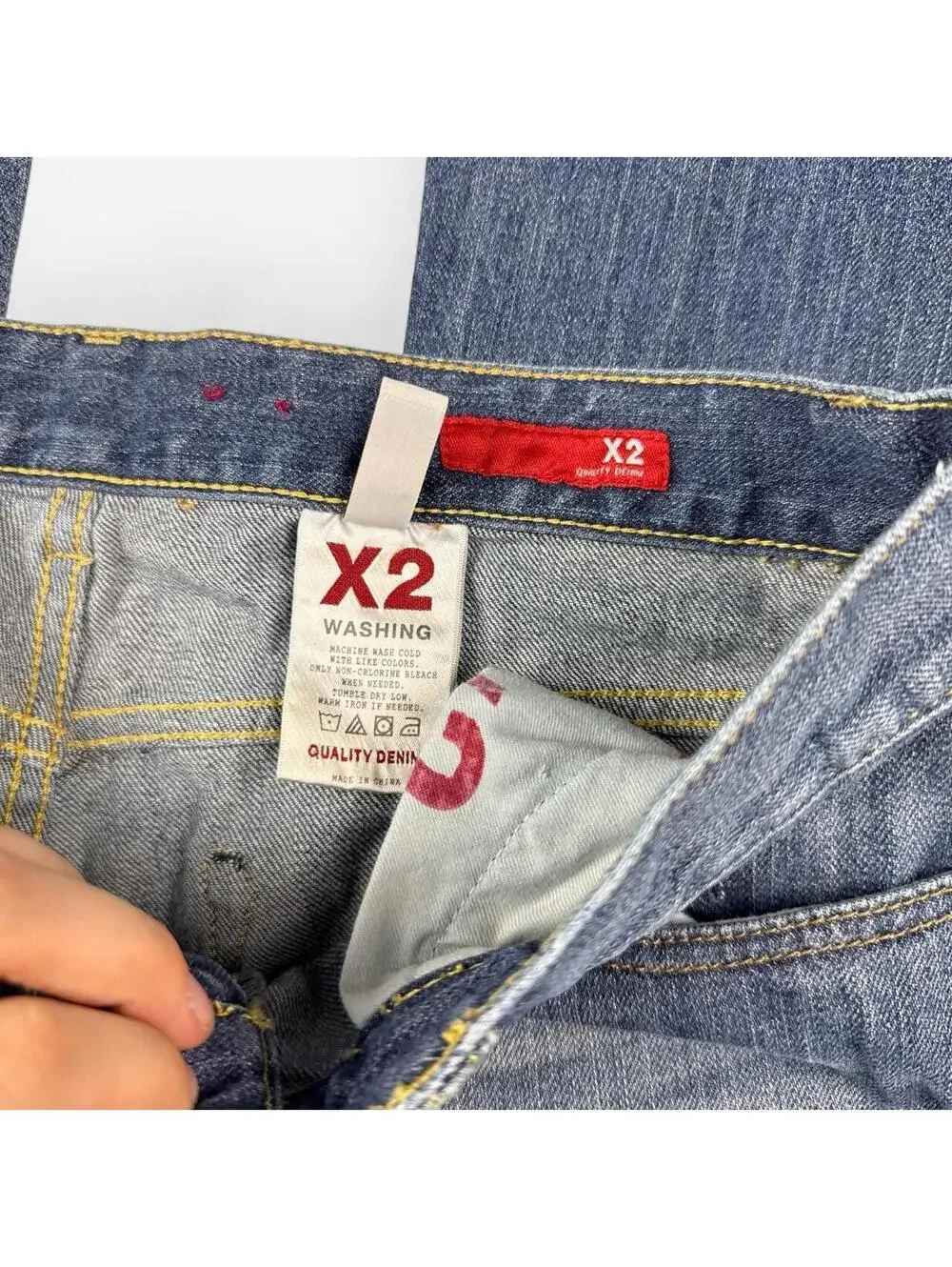 Vintage Y2K X2 Low Rise Bootcut Flare Jeans in Medium Wash